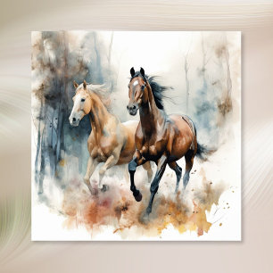 Western Wild Horse Poster