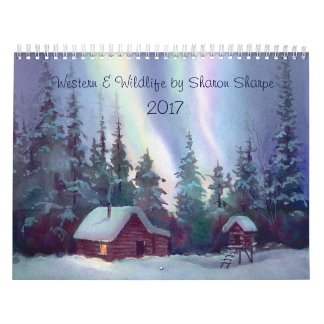 WESTERN & WILDLIFE SCENES 2016 by SHARON SHARPE Calendar (Cover)