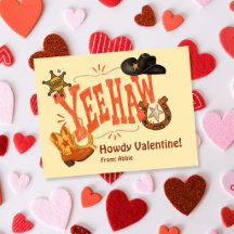 Western YeeHaw Howdy Valentine