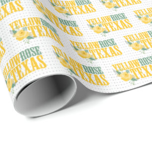 Western Yellow Rose of Texas Wrapping Paper
