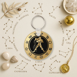 Western Zodiac - Aquarius Key Ring