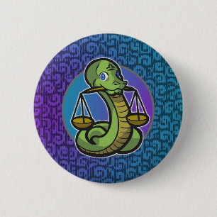 Western Zodiac - Libra Button