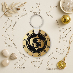 Western Zodiac - Pisces Key Ring