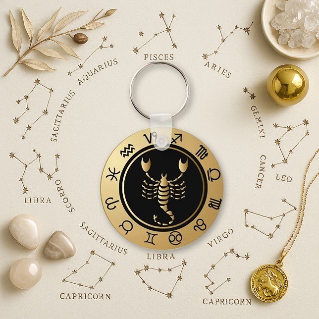Western Zodiac - Scorpio Key Ring (Creator Uploaded)