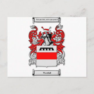 Westfall Coat of Arms Postcard