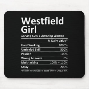 Westfield Girl Nj New Jersey Funny City Home Roots Mouse Pad