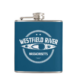 Westfield River Massachusetts Kayaking Hip Flask