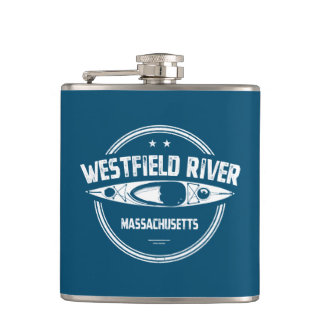 Westfield River Massachusetts Kayaking Hip Flask