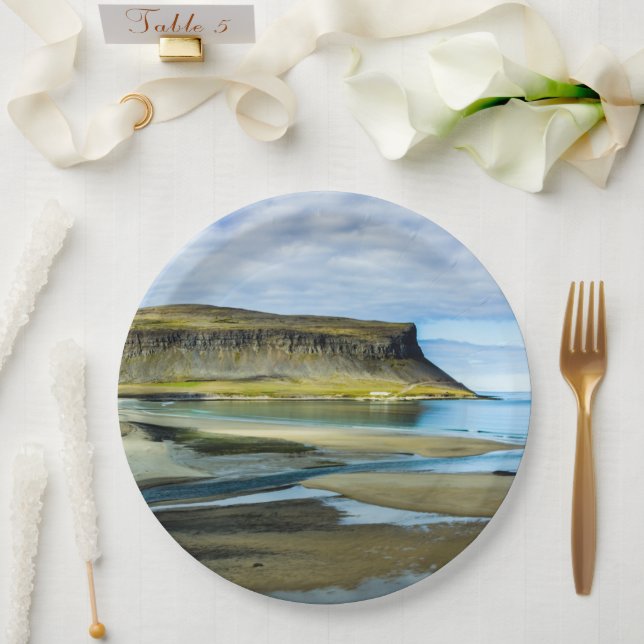 Westfjords, Iceland Paper Plate (Wedding)