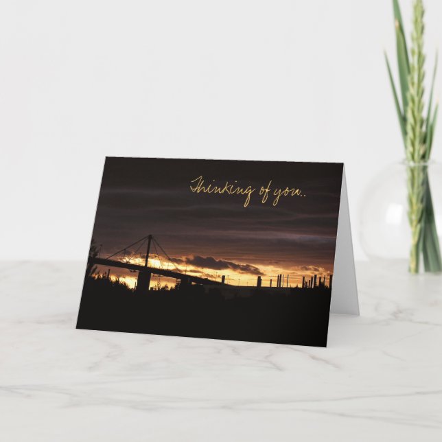 Westgate Bridge Sunset Card (Front)