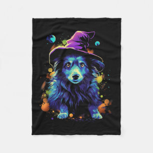 Westi Halloween Dogs Halloween Dog Walking Pet Fleece Blanket