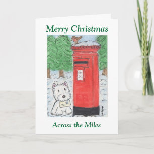 Westie Across the Miles Christmas Card