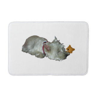 WESTIE, ALL PLAYED OUT BATH MAT
