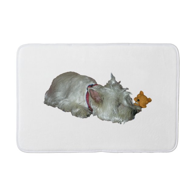 WESTIE, ALL PLAYED OUT BATH MAT (Front)