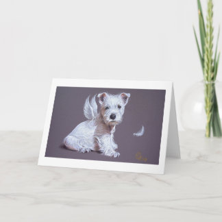 Westie Angel Card