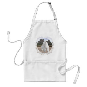 Westie at Bamburgh Castle Standard Apron