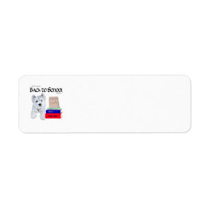 Westie Back to School Address Label Return Address Label