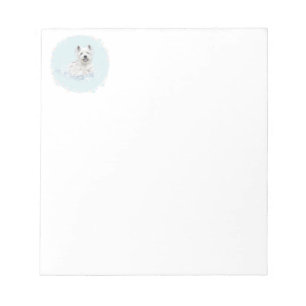 Westie Bath Time Fun Notepad