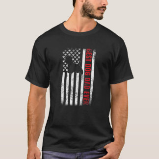 Westie Best Dog Dad Ever American Flag Men Premium T-Shirt