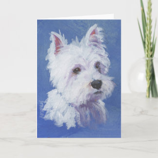 Westie (blank inside) Greeting Card