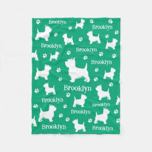Westie Blanket Personalised West Highland Terrier