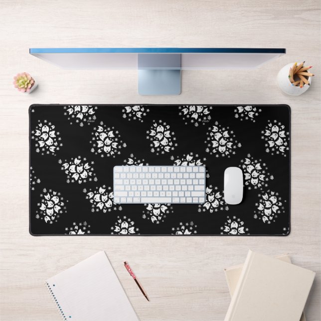 Westie Bouquets Desk Mat (Office 1)