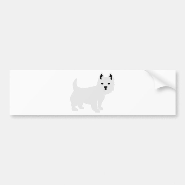 Westie Bumper Sticker (Front)