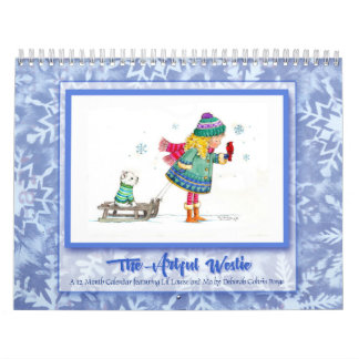 Westie Calendar by Deborah Borgo