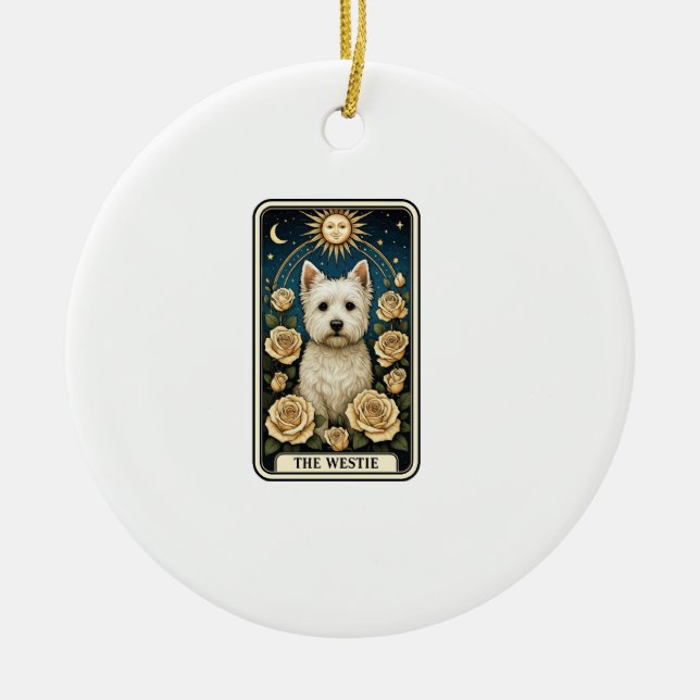 Westie Ceramic Ornament (Front)