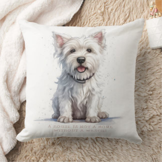 Westie Cheeky Cute Personalized Cushion