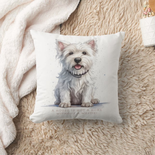 Westie Cheeky Cute Personalized Cushion (Blanket)