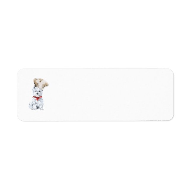Westie Chef Return Address Label (Front)