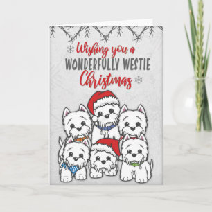 Westie Christmas Card