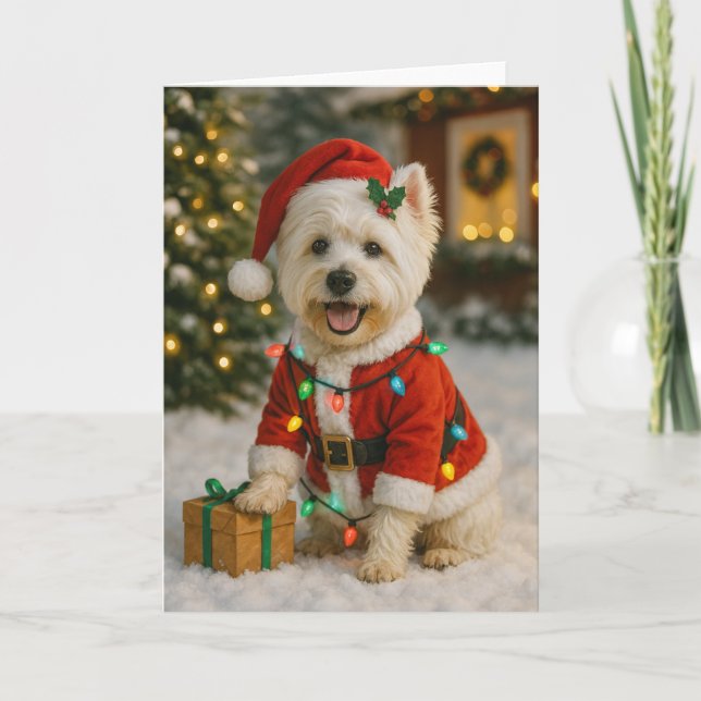 Westie Christmas Card (Front)