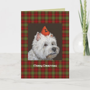 Westie Christmas card