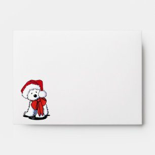 Westie Christmas Card Envelope