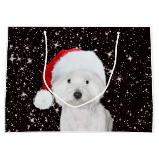 Westie Christmas Large Gift Bag
