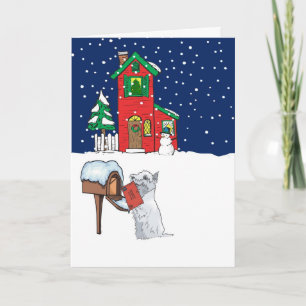 Westie Christmas Mail Holiday Card