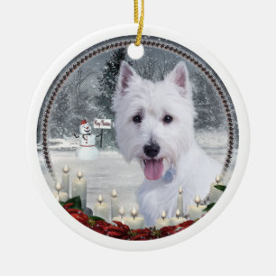 Westie Christmas Ornament
