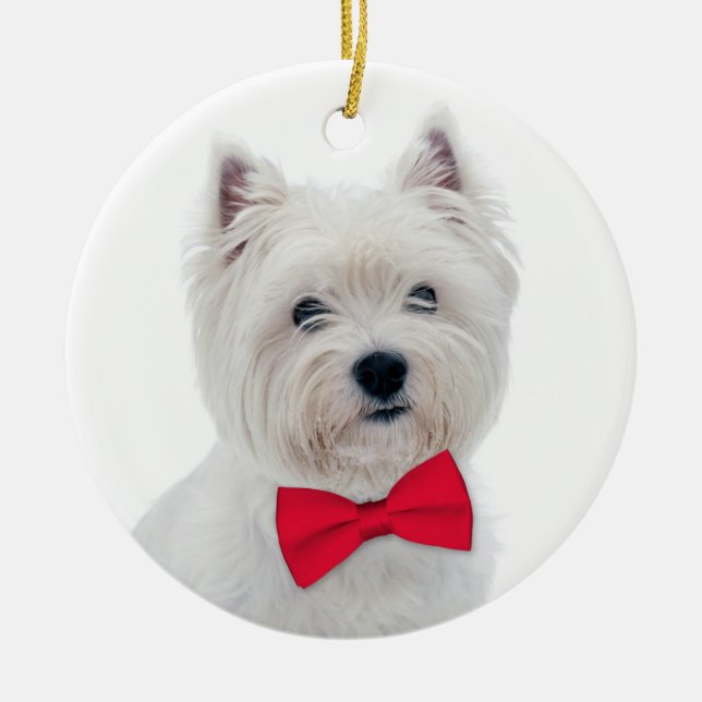 Westie Christmas Ornament (Front)