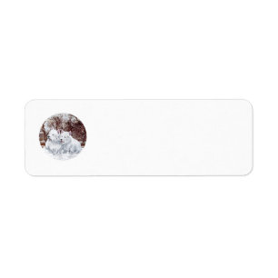 Westie Christmas Return Address Label