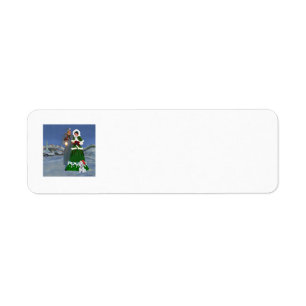 Westie Christmas Return Address Label