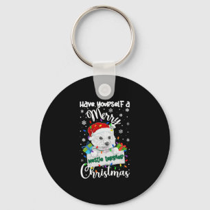 Westie Christmas West Highland White Terrier Xmas Key Ring