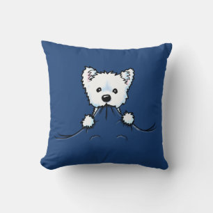 Westie Cute Aggression KiniArt Cushion