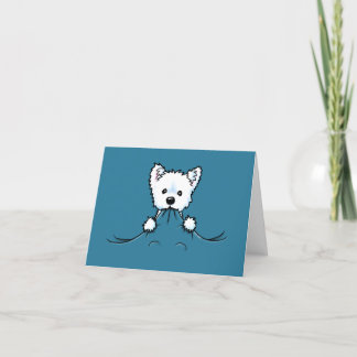 Westie Cute Aggression KiniArt Thank You Card