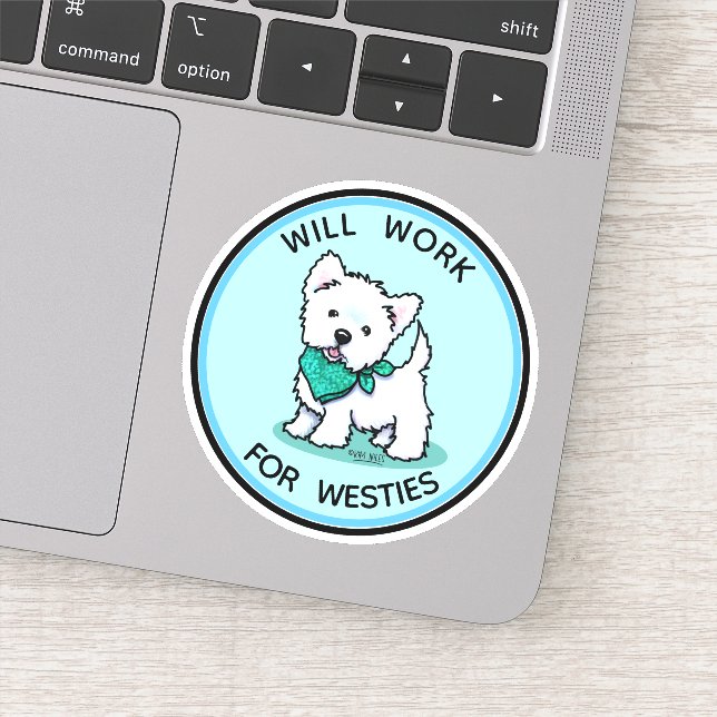 Westie Cutie Sticker (Detail)