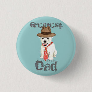 Westie Dad 3 Cm Round Badge