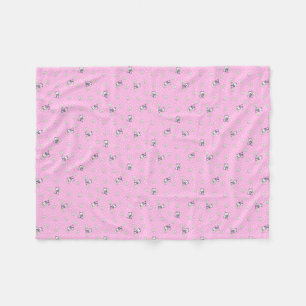 Westie Daisies KiniArt Fleece Blanket