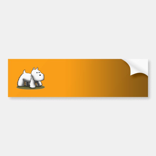 Westie Designer - Customised Bumper Sticker (Front)