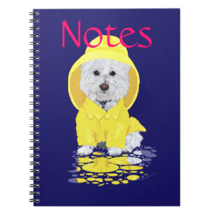 Westie Dog April Showers Notebook